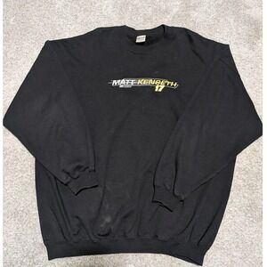 Matt Kenseth 17 Nascar Checkered Flag Sports Black Crewneck Sweatshirt Adult 2XL